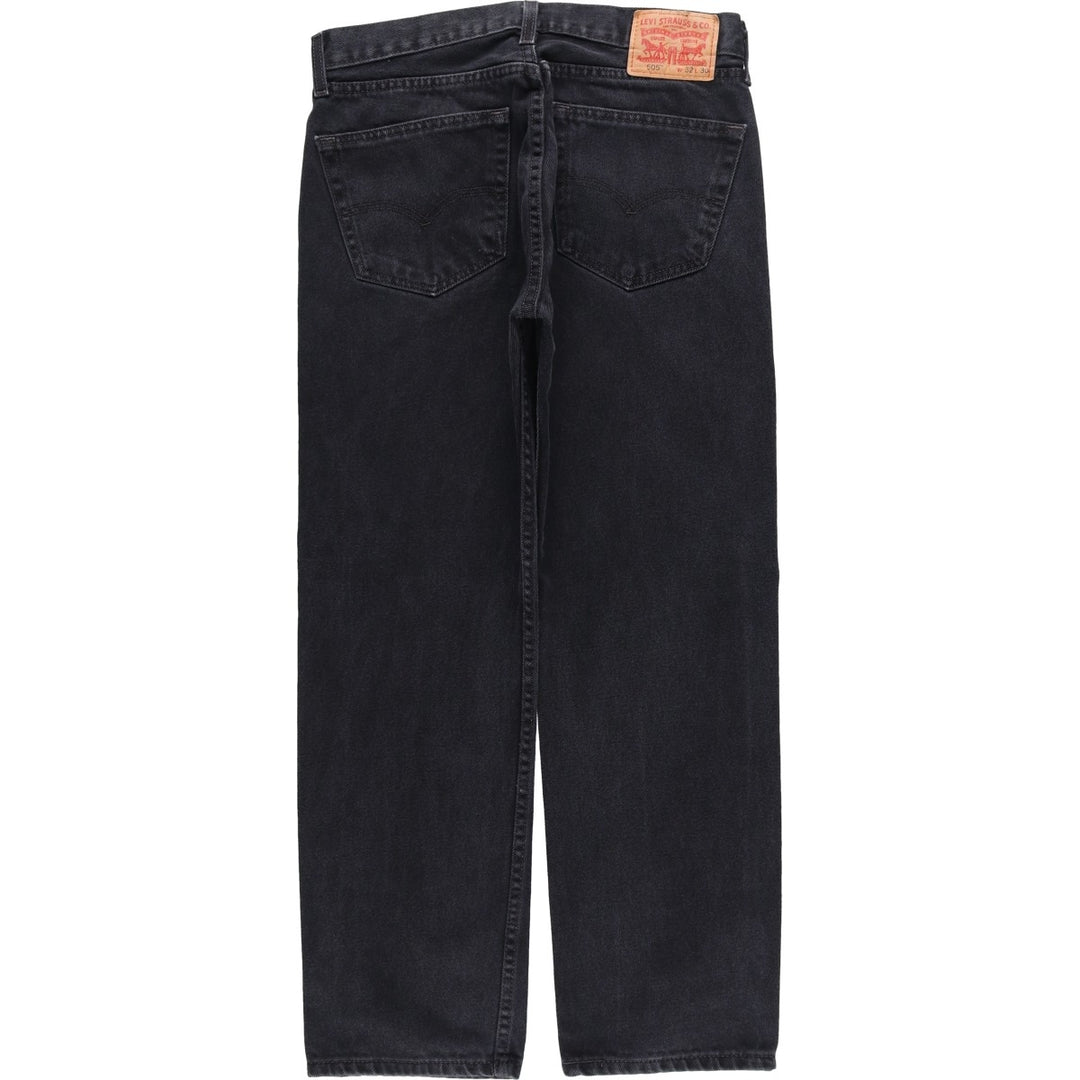 Levi's 505 Black Denim Tapered Denim Pants for Men, W32 equivalent cotton black type Vintage Second Hand