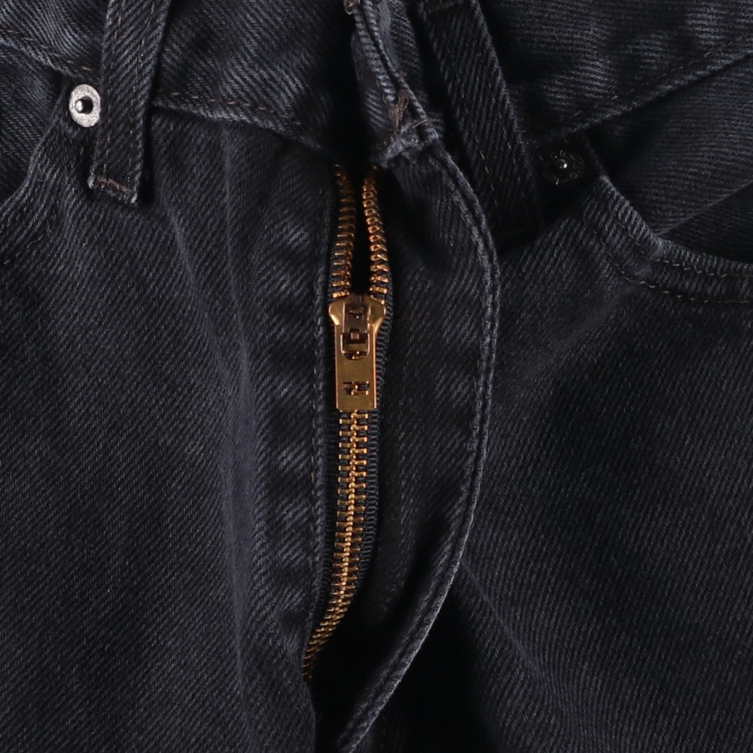 Levi's 505 Black Denim Tapered Denim Pants for Men, W32 equivalent cotton black type Vintage Second Hand