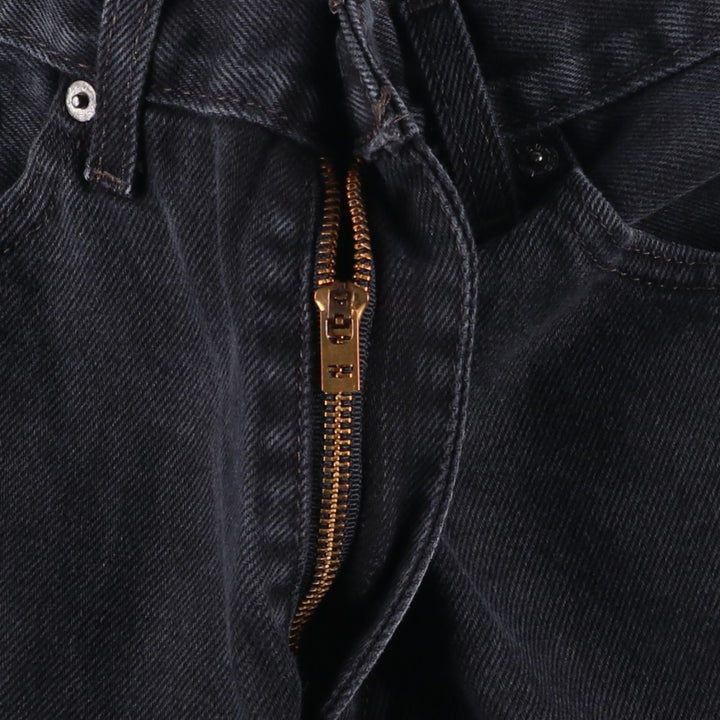 Levi's 505 Black Denim Tapered Denim Pants for Men, W32 equivalent cotton black type Vintage Second Hand