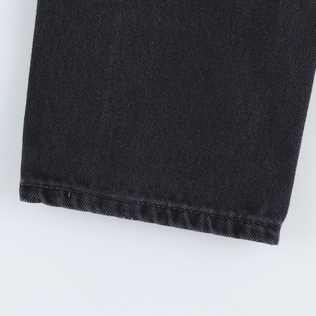 Levi's 505 Black Denim Tapered Denim Pants for Men, W32 equivalent cotton black type Vintage Second Hand