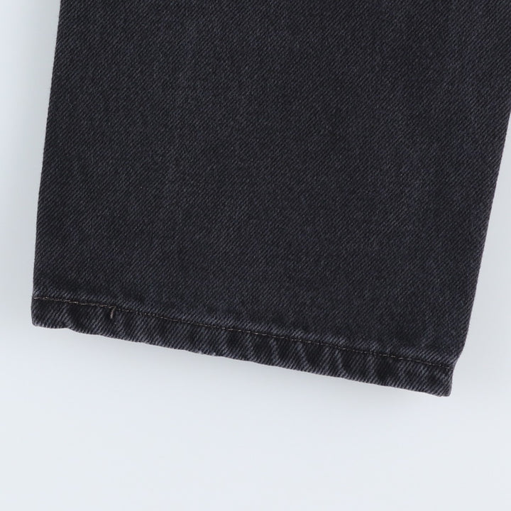 Levi's 505 Black Denim Tapered Denim Pants for Men, W32 equivalent cotton black type Vintage Second Hand