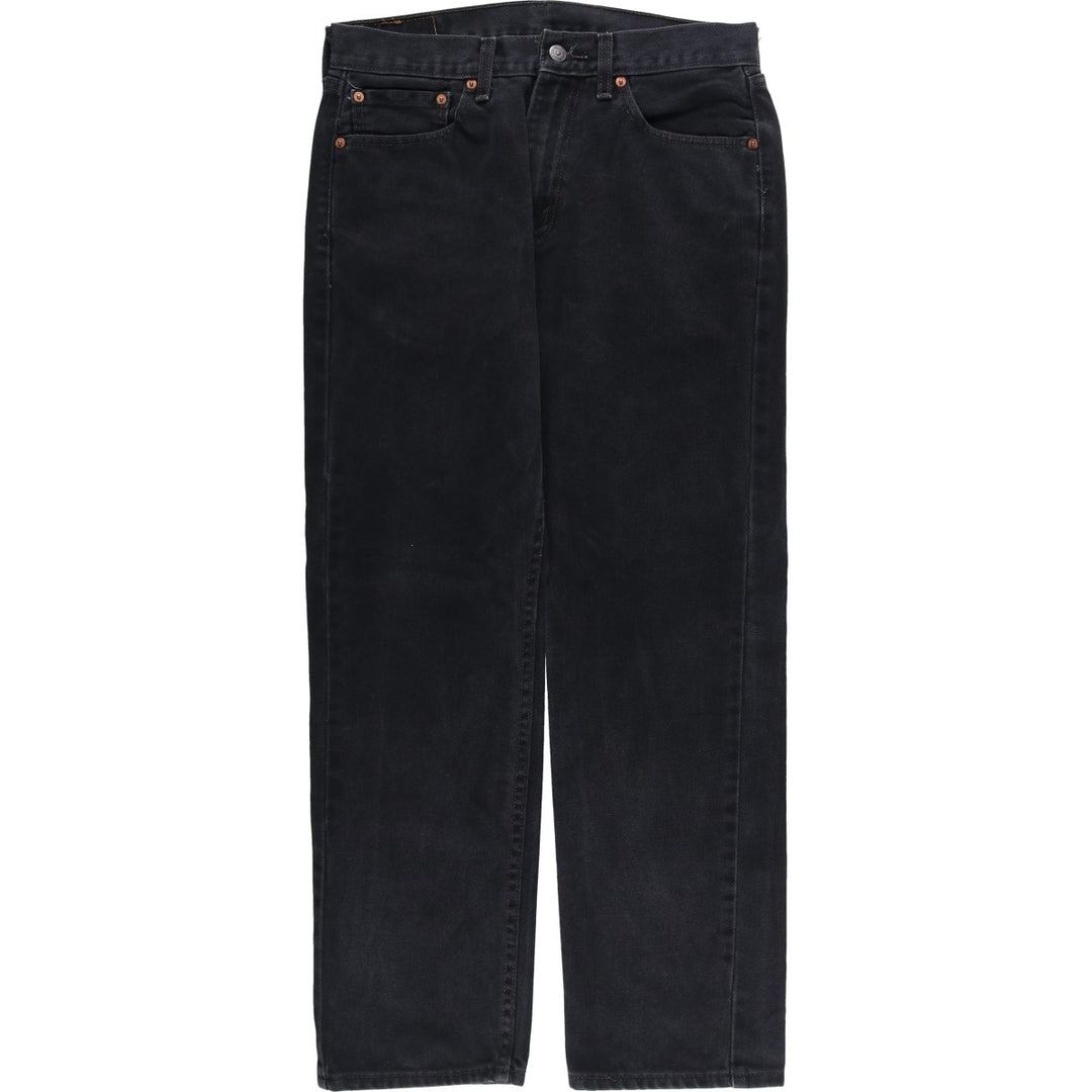 Levi's 505 Black Denim Tapered Denim Pants for Men, W32 equivalent cotton black type Vintage Second Hand