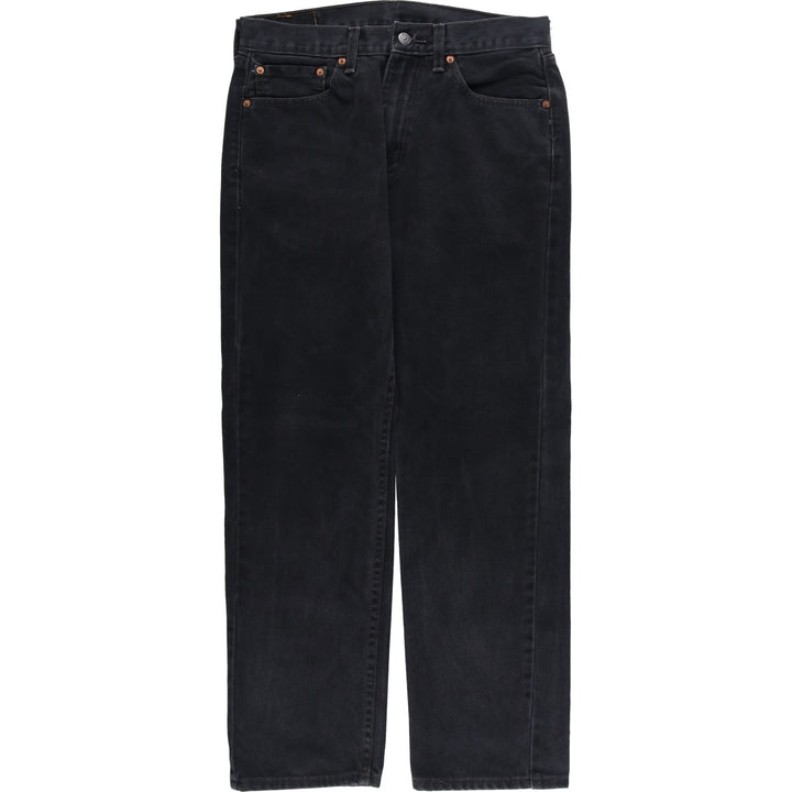 Levi's 505 Black Denim Tapered Denim Pants for Men, W32 equivalent cotton black type Vintage Second Hand