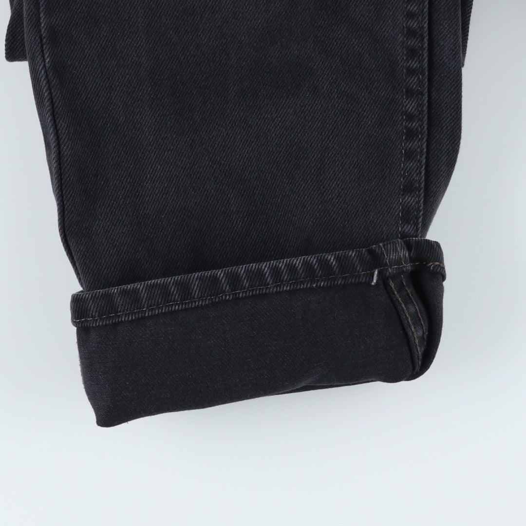 Levi's 505 Black Denim Tapered Denim Pants for Men, W32 equivalent cotton black type Vintage Second Hand