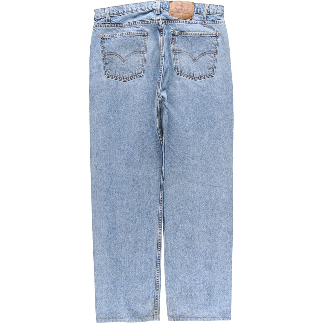 90'S Levi's 4505-0214 Regular Fit Straight Leg Tapered Denim Pants with Orange Tab, Men's Size 34 (Vintage) cotton blue type Vintage Second Hand