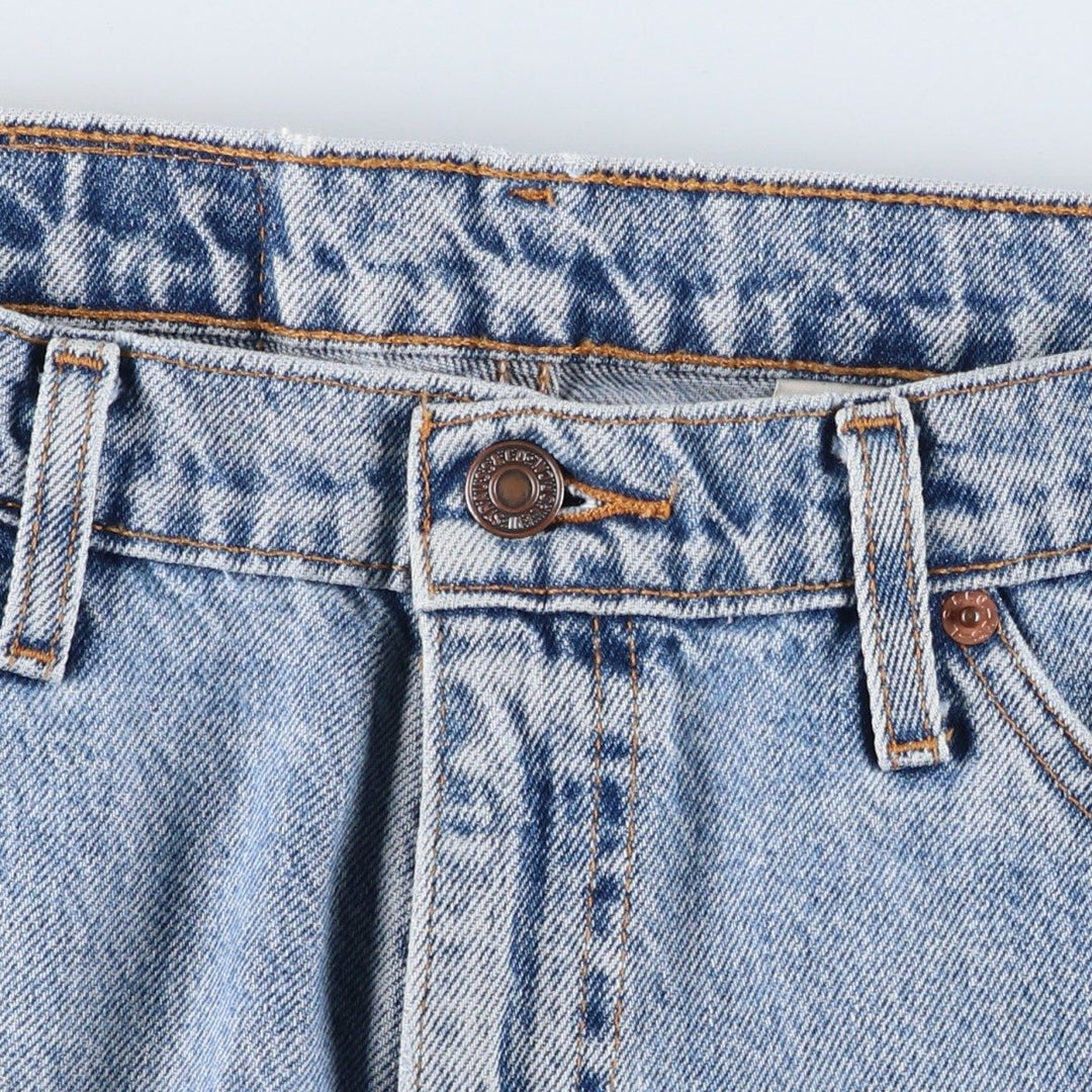 90'S Levi's 4505-0214 Regular Fit Straight Leg Tapered Denim Pants with Orange Tab, Men's Size 34 (Vintage) cotton blue type Vintage Second Hand