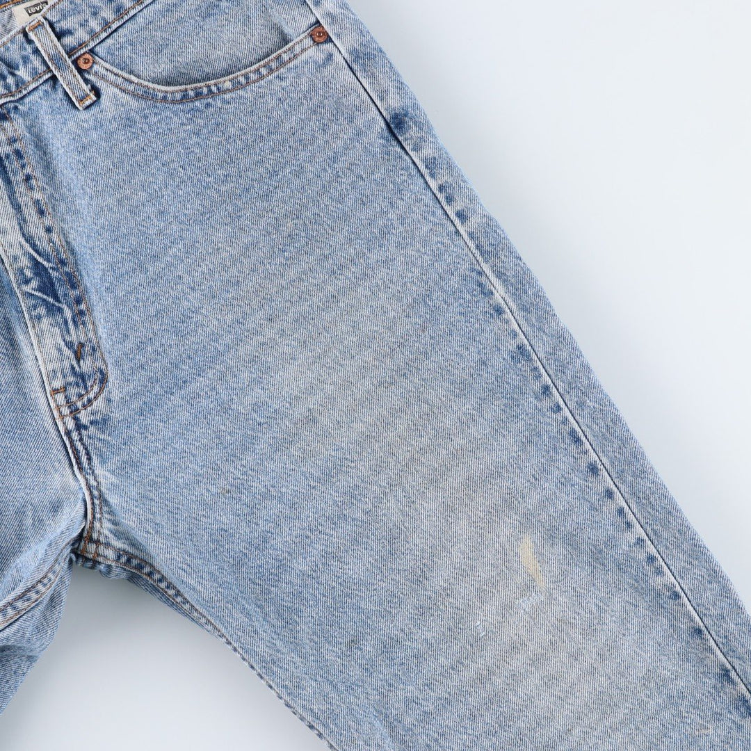 90'S Levi's 4505-0214 Regular Fit Straight Leg Tapered Denim Pants with Orange Tab, Men's Size 34 (Vintage) cotton blue type Vintage Second Hand