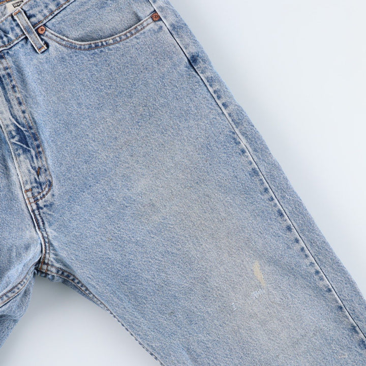 90'S Levi's 4505-0214 Regular Fit Straight Leg Tapered Denim Pants with Orange Tab, Men's Size 34 (Vintage) cotton blue type Vintage Second Hand