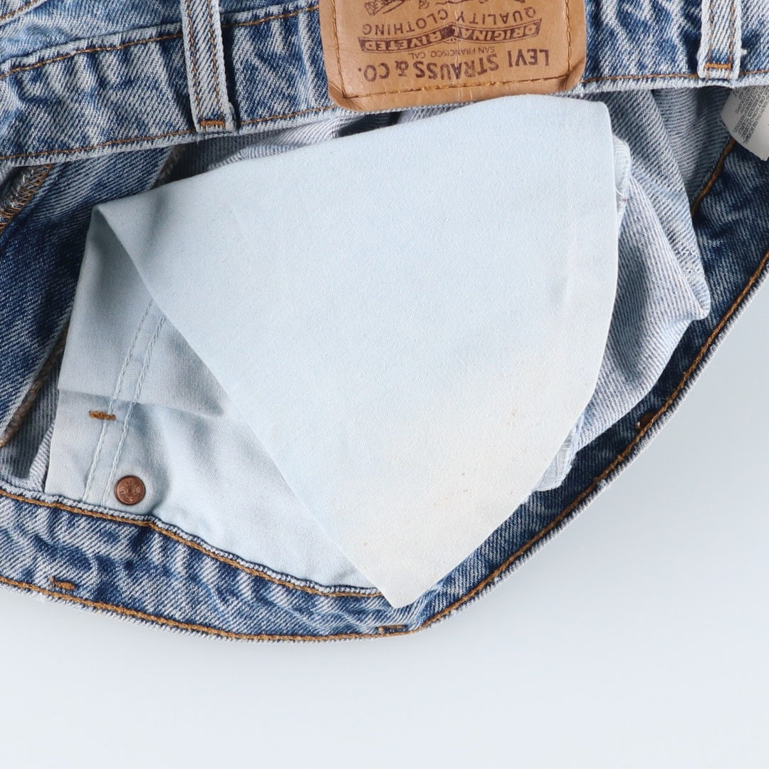 90'S Levi's 4505-0214 Regular Fit Straight Leg Tapered Denim Pants with Orange Tab, Men's Size 34 (Vintage) cotton blue type Vintage Second Hand