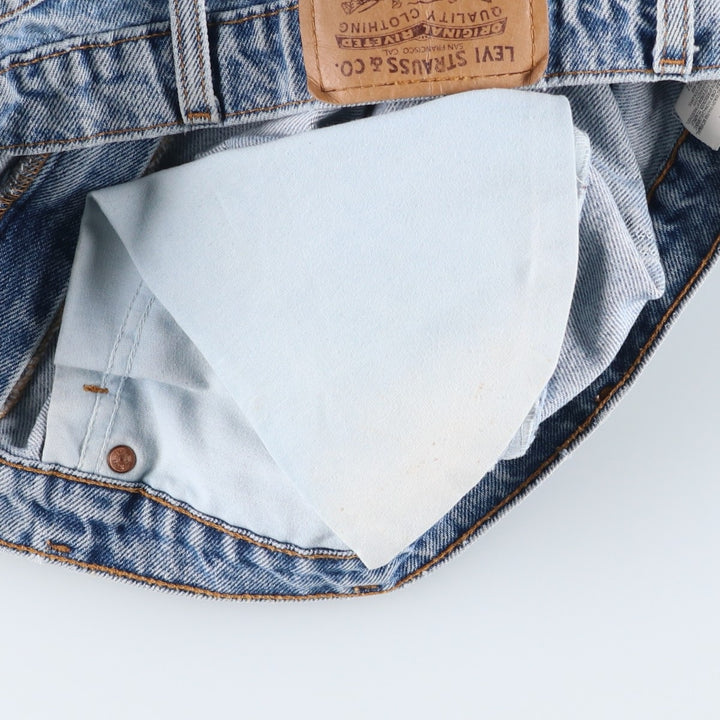 90'S Levi's 4505-0214 Regular Fit Straight Leg Tapered Denim Pants with Orange Tab, Men's Size 34 (Vintage) cotton blue type Vintage Second Hand