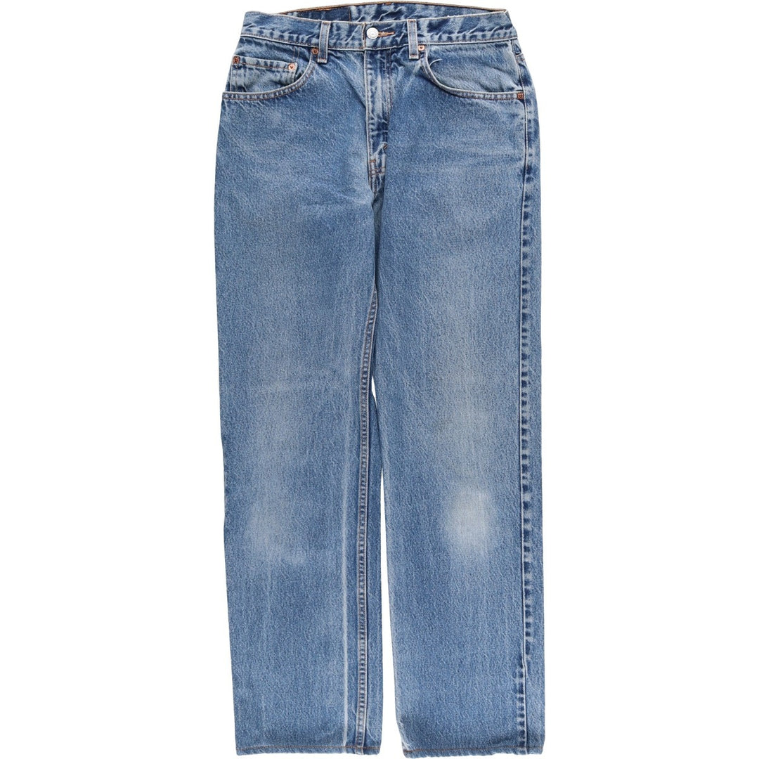 00'S Levi's 505 REGULAR FIT STRAIGHT LEG tapered denim pants for men, size w31 cotton blue type Vintage Second Hand