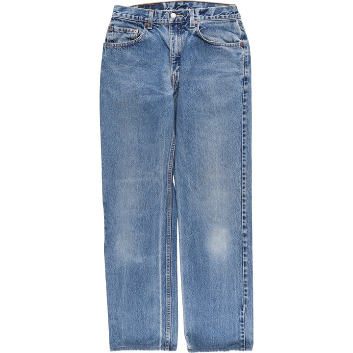 00'S Levi's 505 REGULAR FIT STRAIGHT LEG tapered denim pants for men, size w31 cotton blue type Vintage Second Hand