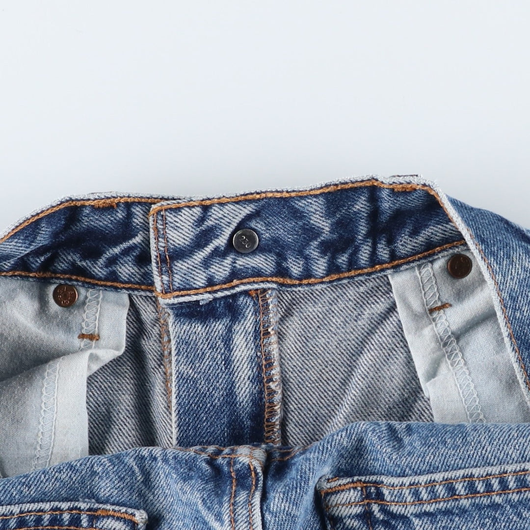 00'S Levi's 505 REGULAR FIT STRAIGHT LEG tapered denim pants for men, size w31 cotton blue type Vintage Second Hand