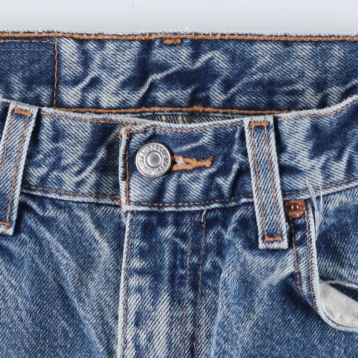 00'S Levi's 505 REGULAR FIT STRAIGHT LEG tapered denim pants for men, size w31 cotton blue type Vintage Second Hand