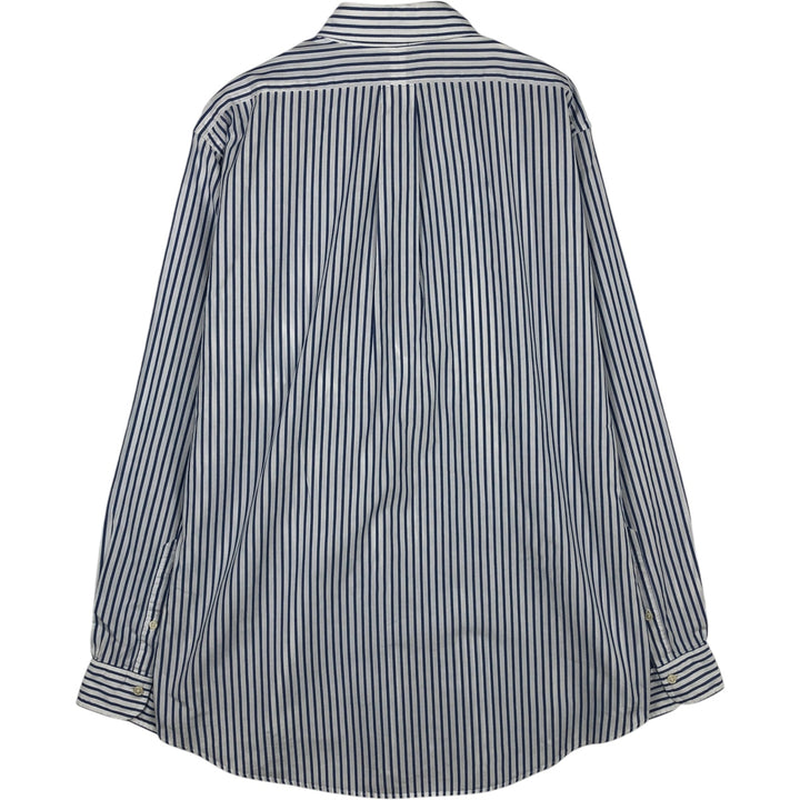 Brooks Brothers Est.1818 Long Sleeve Cotton Striped Shirt, Men's Size L cotton white type Vintage Second Hand