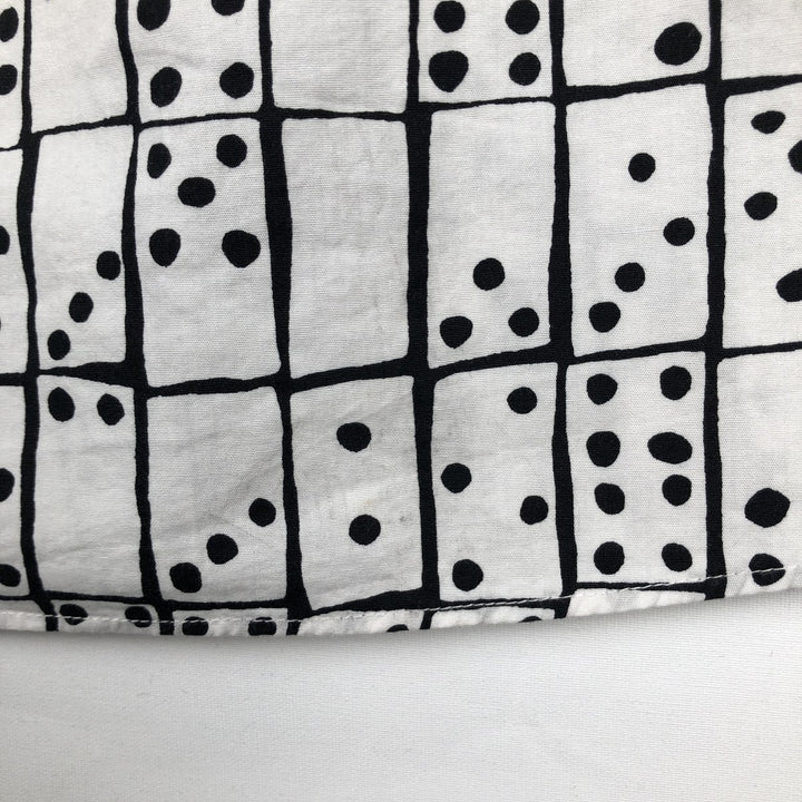 Stussy all-over print short-sleeved cotton shirt, men's size XXL cotton white type Vintage Second Hand