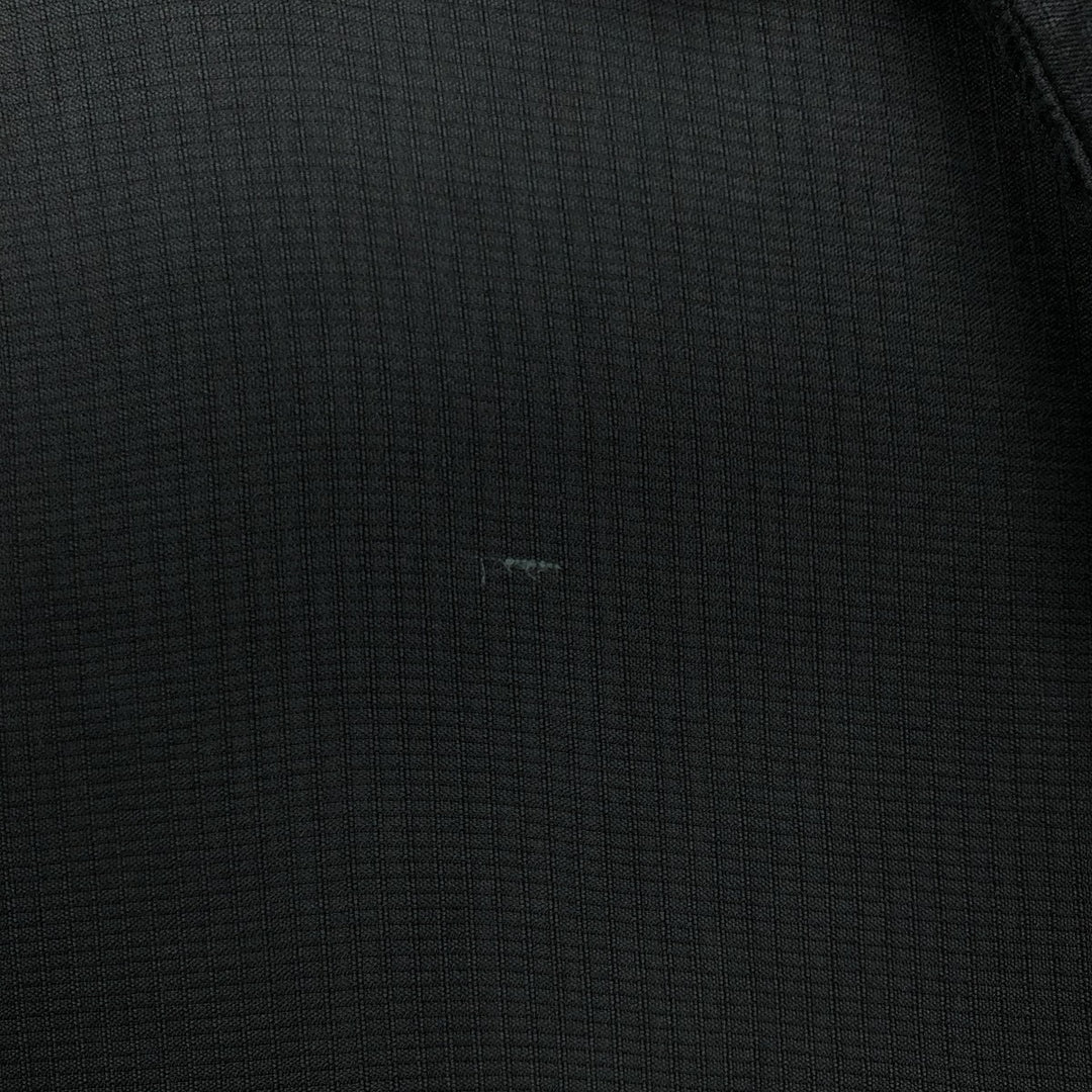Perry Ellis PERRY ELLIS Short Sleeve Open Collar Silk Shirt Box Shirt Men's L Size silk black type Vintage Second Hand