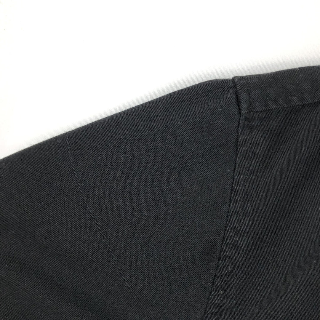 Harley-Davidson Short Sleeve Work Shirt, Men's Size L cotton black type Vintage Second Hand