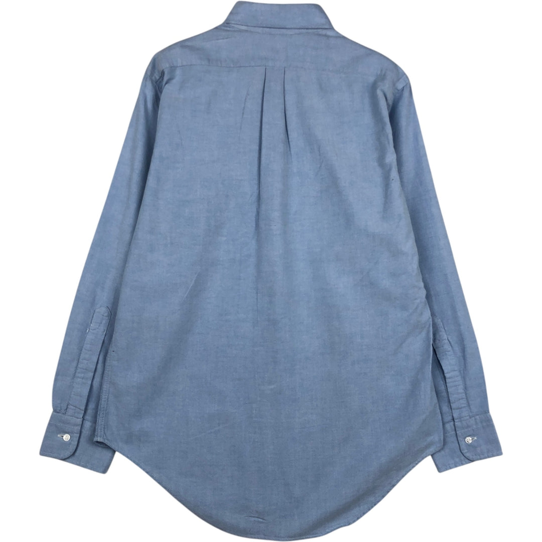 Vintage 1970s-1980'S Brooks Brothers BROOKSGATE long-sleeved button-down shirt, Made in USA, Men's size M cotton Blue type light blue Vintage Second Hand