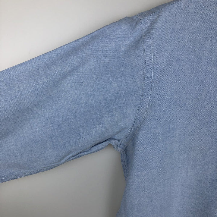 Vintage 1970s-1980'S Brooks Brothers BROOKSGATE long-sleeved button-down shirt, Made in USA, Men's size M cotton Blue type light blue Vintage Second Hand