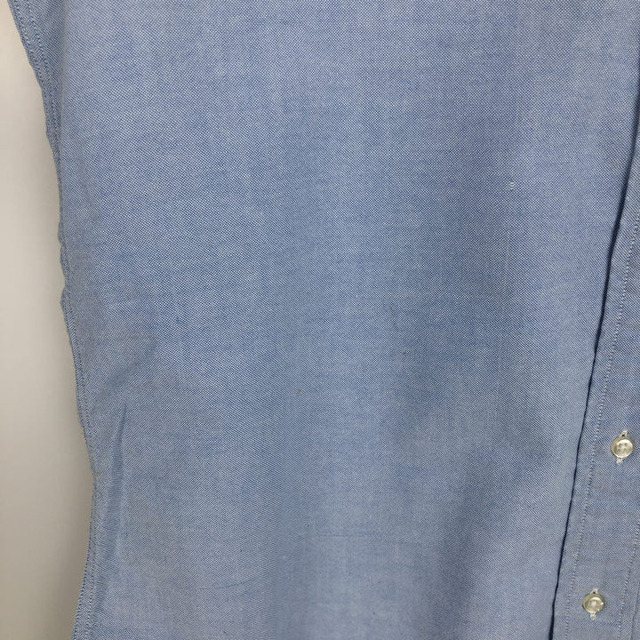 Vintage 1970s-1980'S Brooks Brothers BROOKSGATE long-sleeved button-down shirt, Made in USA, Men's size M cotton Blue type light blue Vintage Second Hand