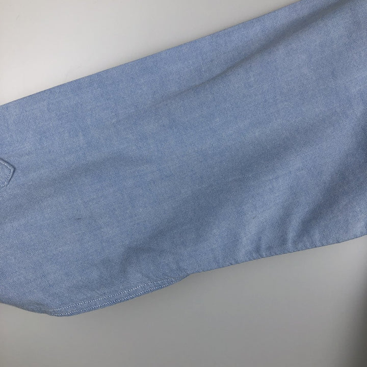 Vintage 1970s-1980'S Brooks Brothers BROOKSGATE long-sleeved button-down shirt, Made in USA, Men's size M cotton Blue type light blue Vintage Second Hand