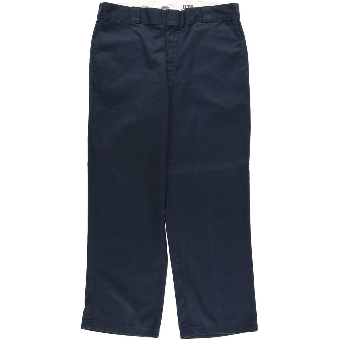 Dickies 874 Original Fit Work Pants for Men, W36 polyester navy blue type Vintage Second Hand