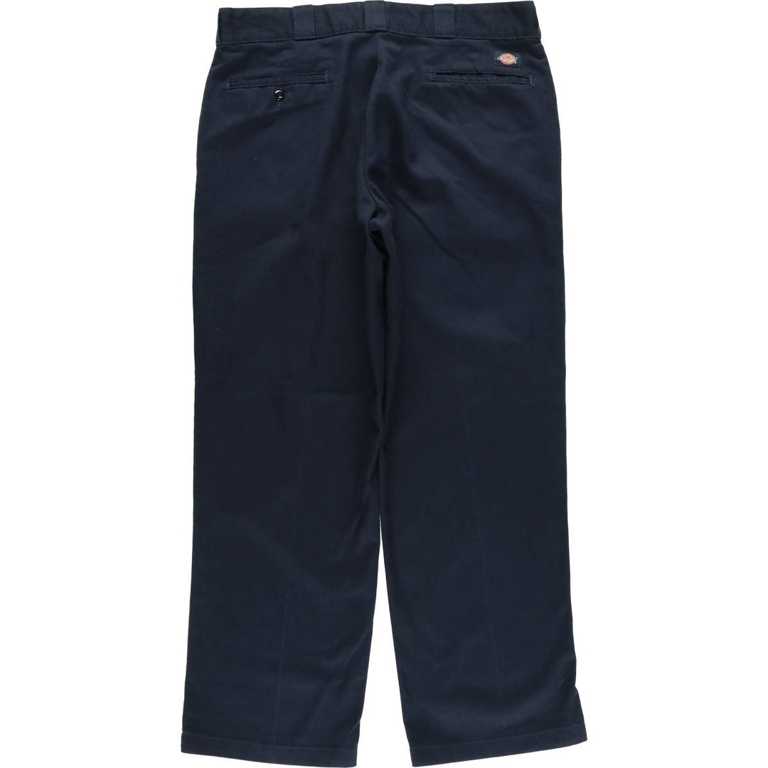 Dickies 874 Original Fit Work Pants for Men, W36 polyester navy blue type Vintage Second Hand