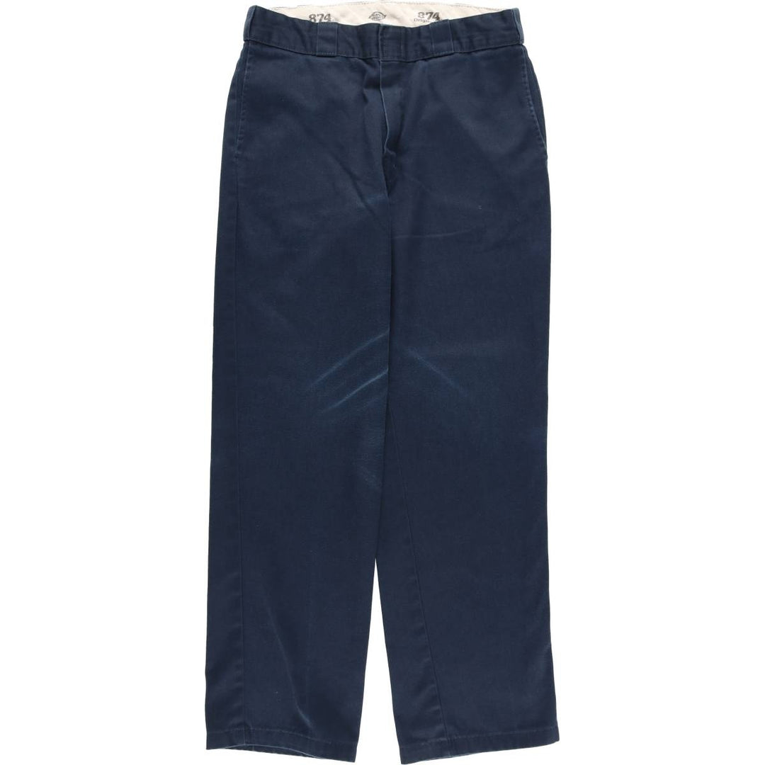Dickies 874 Original Fit Work Pants, Men's, Size W34 polyester navy blue type Vintage Second Hand