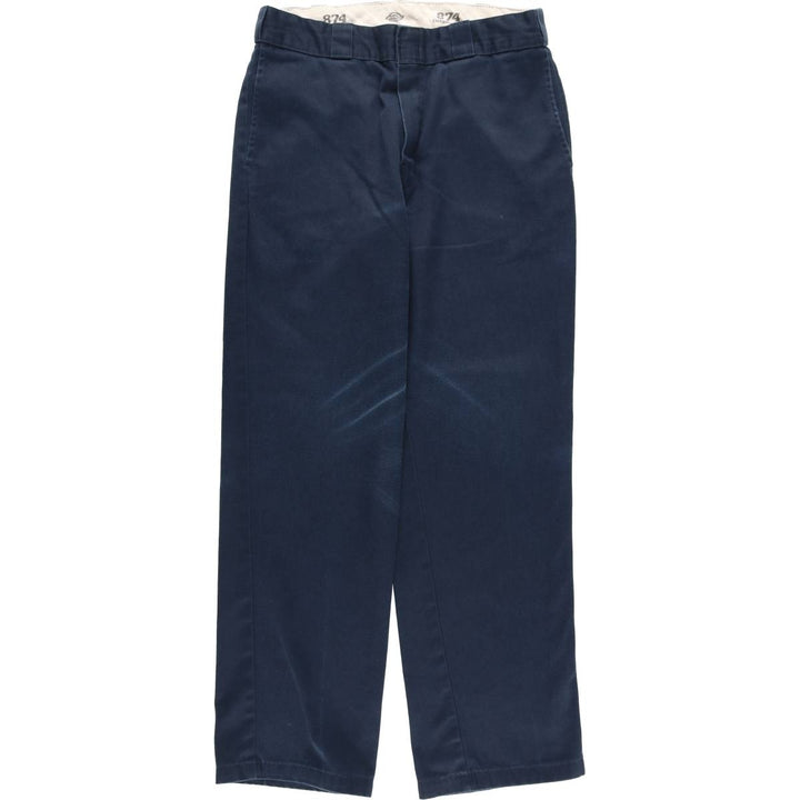 Dickies 874 Original Fit Work Pants, Men's, Size W34 polyester navy blue type Vintage Second Hand