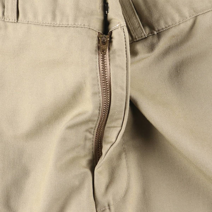 80s-90'S Sears ROEBUCKS Work Pants, Men's W34 (approx.), Vintage polyester Beige type Vintage Second Hand