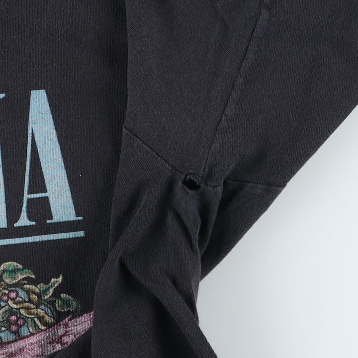 NIRVANA Nirvana Band T-shirt, Band T, Men's M size cotton black type Vintage Second Hand