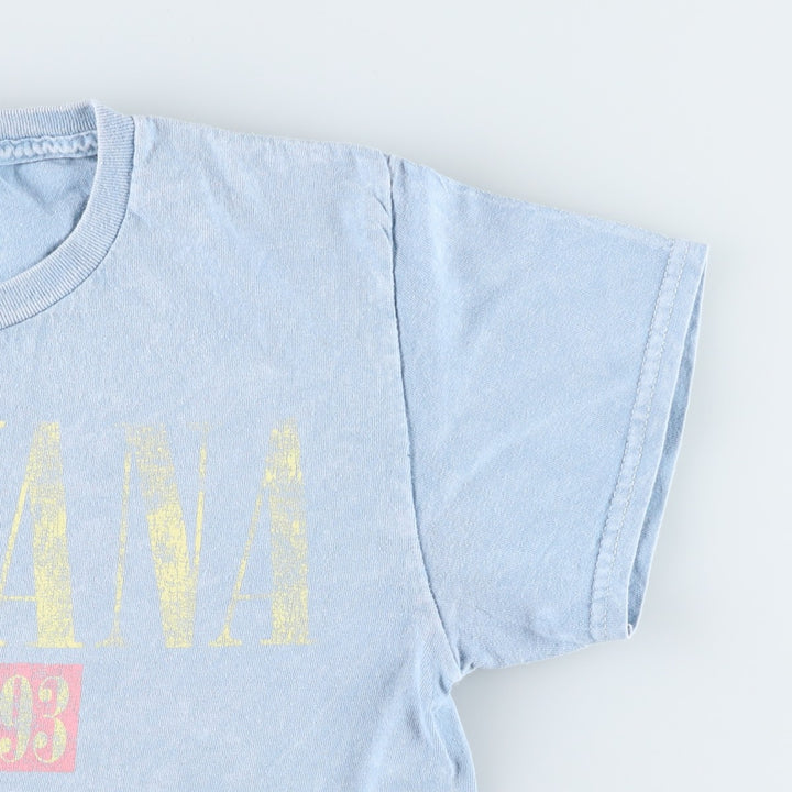 NIRVANA Nirvana Band T-shirt, Band T, Men's S size cotton Blue type light blue Vintage Second Hand