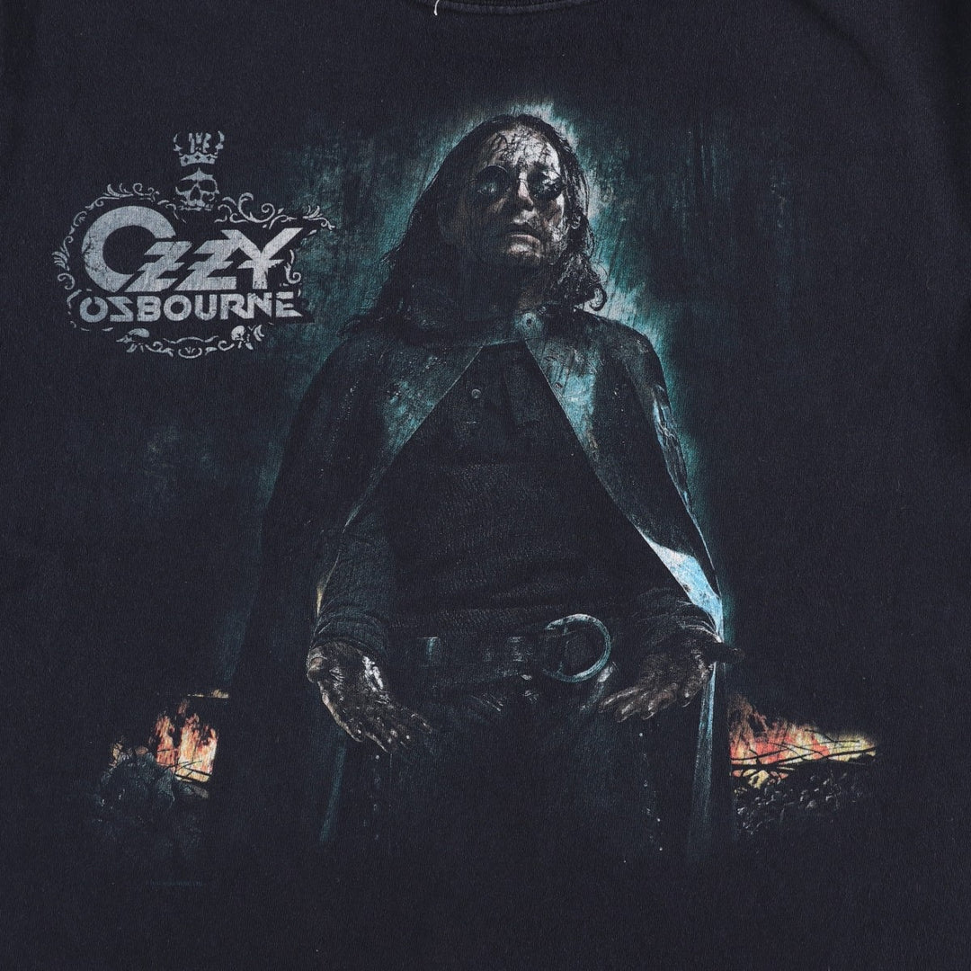 Anvil Ozzy Osbourne Band T-shirt (Men's Size M) cotton black type Vintage Second Hand