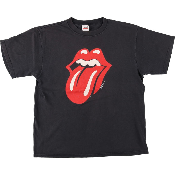 2000'S Anvil The Rolling Stones Band T-shirt (Men's size M) cotton black type Vintage Second Hand