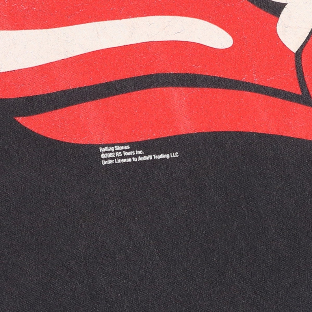 2000'S Anvil The Rolling Stones Band T-shirt (Men's size M) cotton black type Vintage Second Hand