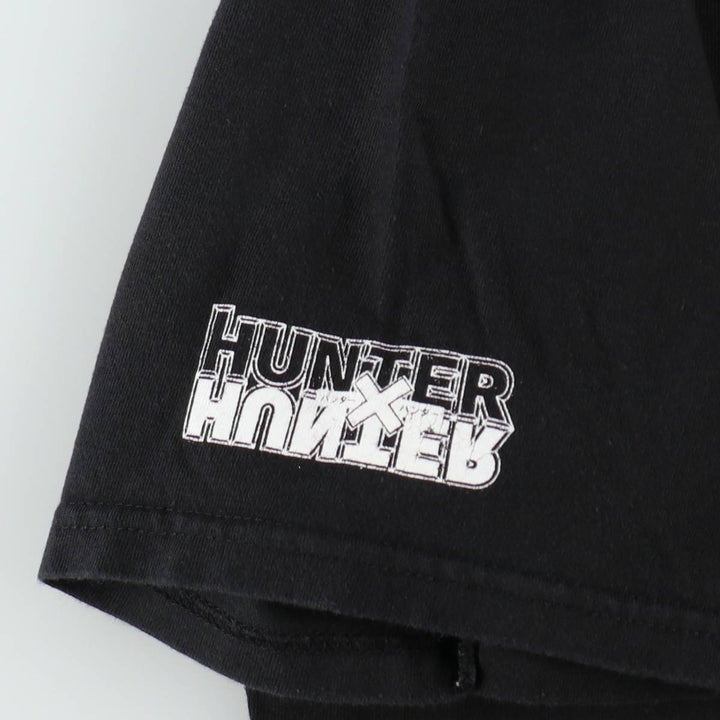 HUNTERxHUNTER Character Print T-Shirt (Men's Size L) unclear black type Vintage Second Hand