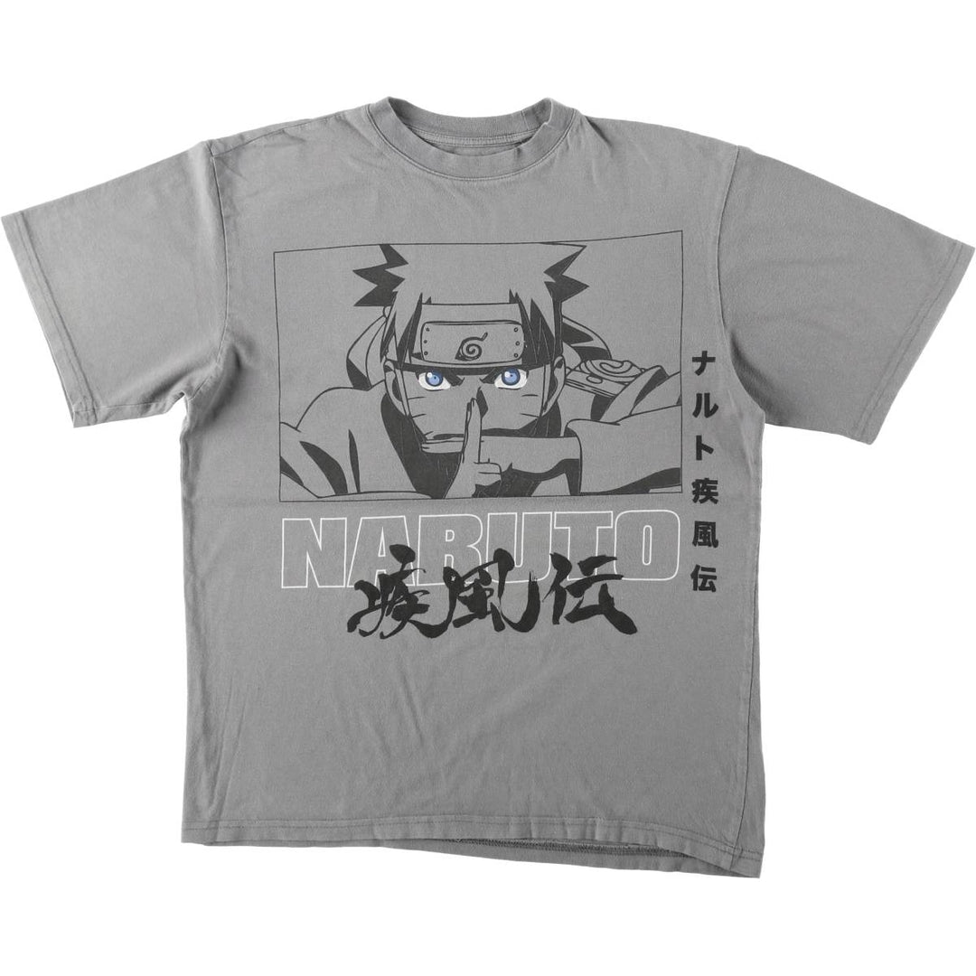 2000'S Naruto Shippuden Uzumaki Naruto Anime Character Print T-Shirt, Men's Size XS (approx.) unclear gray type Vintage Second Hand