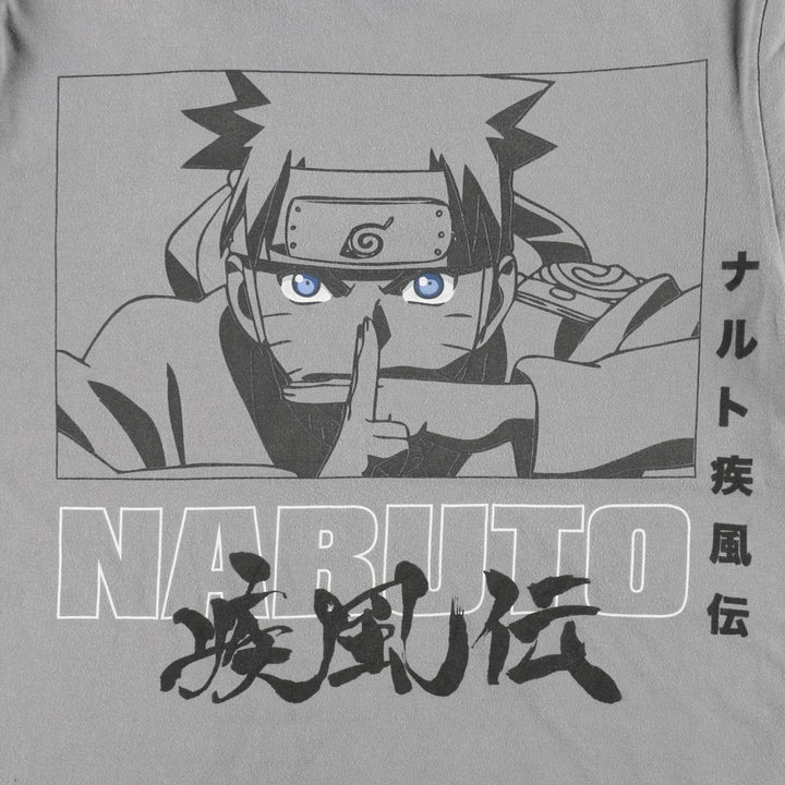 2000'S Naruto Shippuden Uzumaki Naruto Anime Character Print T-Shirt, Men's Size XS (approx.) unclear gray type Vintage Second Hand