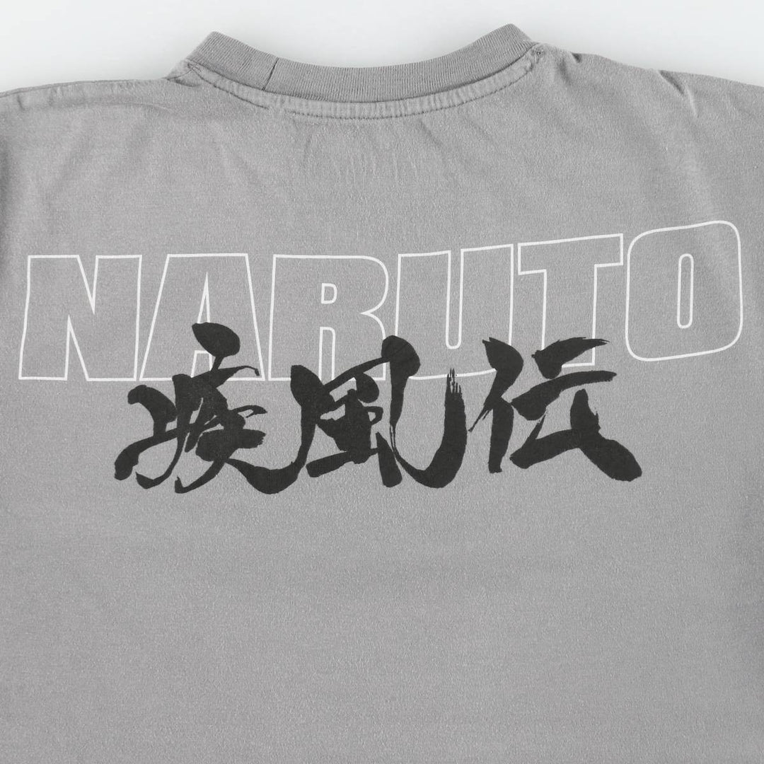 2000'S Naruto Shippuden Uzumaki Naruto Anime Character Print T-Shirt, Men's Size XS (approx.) unclear gray type Vintage Second Hand