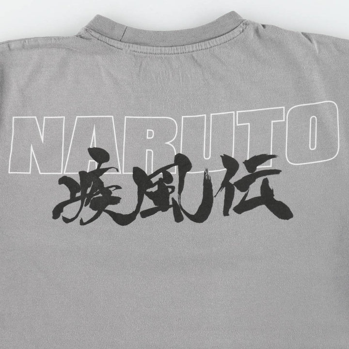 2000'S Naruto Shippuden Uzumaki Naruto Anime Character Print T-Shirt, Men's Size XS (approx.) unclear gray type Vintage Second Hand