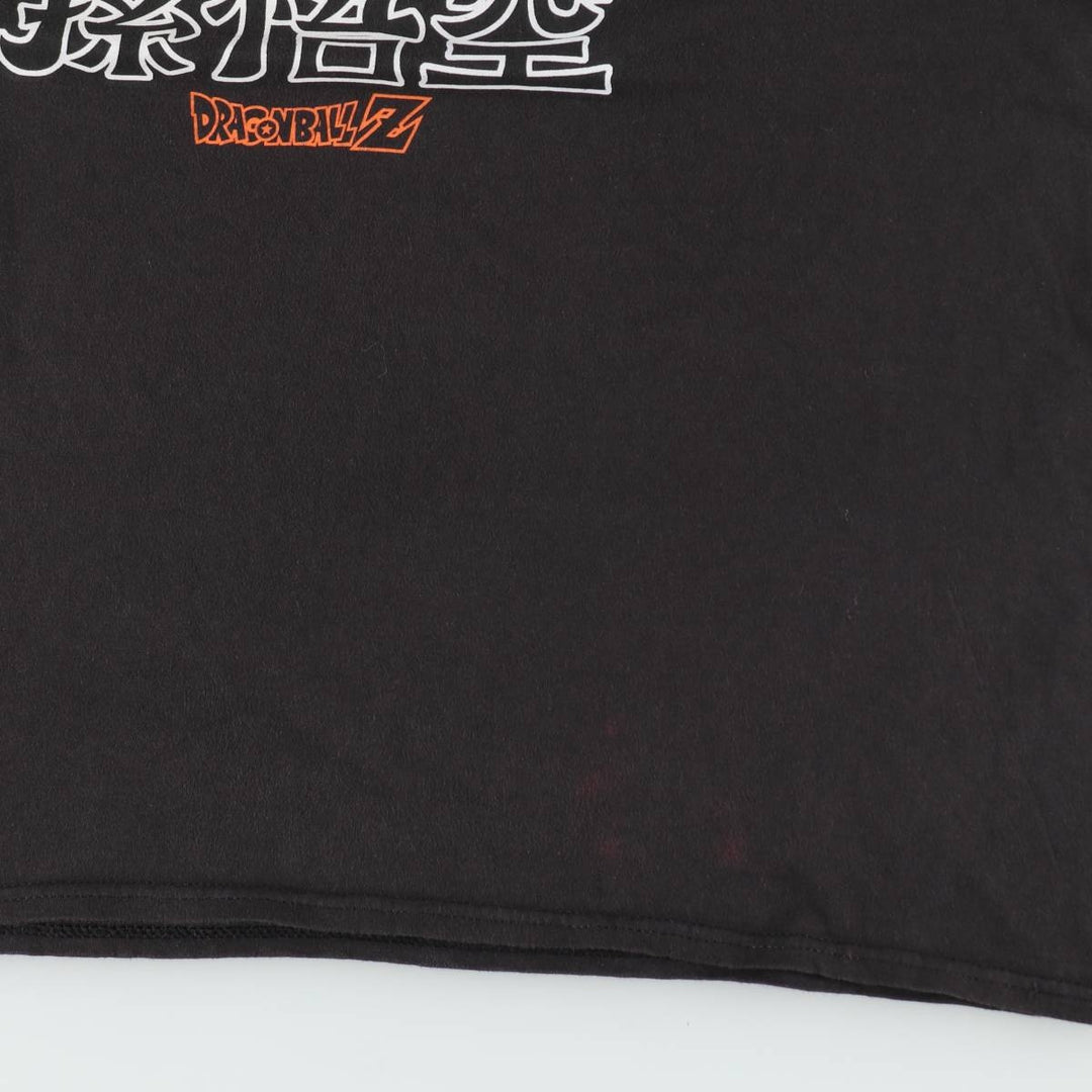 Dragon Ball Z Son Goku Anime Character Print T-Shirt, Men's XL cotton black type Vintage Second Hand