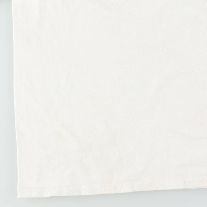 GARFIELD Garfield character print T-shirt, men's XL size cotton white type Vintage Second Hand