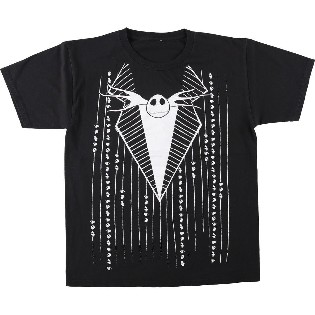 THE NIGHTMARE BEFORE CHRISTMAS Character Print T-Shirt (Men's XL equivalent) unclear black type Vintage Second Hand