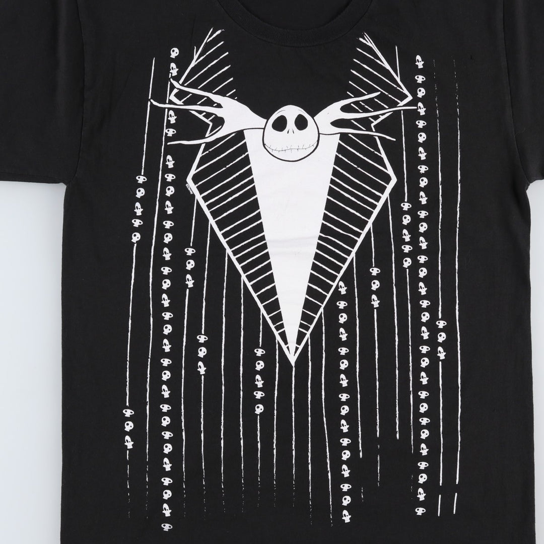 THE NIGHTMARE BEFORE CHRISTMAS Character Print T-Shirt (Men's XL equivalent) unclear black type Vintage Second Hand
