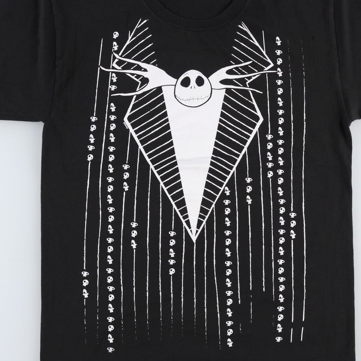 THE NIGHTMARE BEFORE CHRISTMAS Character Print T-Shirt (Men's XL equivalent) unclear black type Vintage Second Hand
