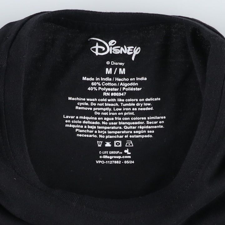 DISNEY The Nightmare Before Christmas Character Print T-Shirt (Men's Size M) cotton black type Vintage Second Hand