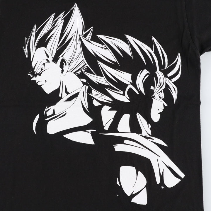 DRAGONBALL Z Dragon Ball Z Anime Character Print T-shirt Men's M size cotton black type Vintage Second Hand