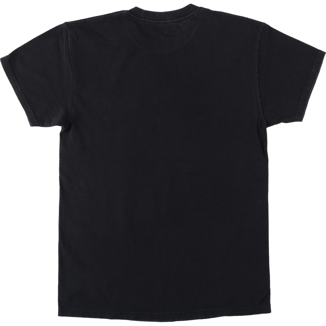 NARUTO Anime Character Print T-Shirt Men's M Size cotton black type Vintage Second Hand