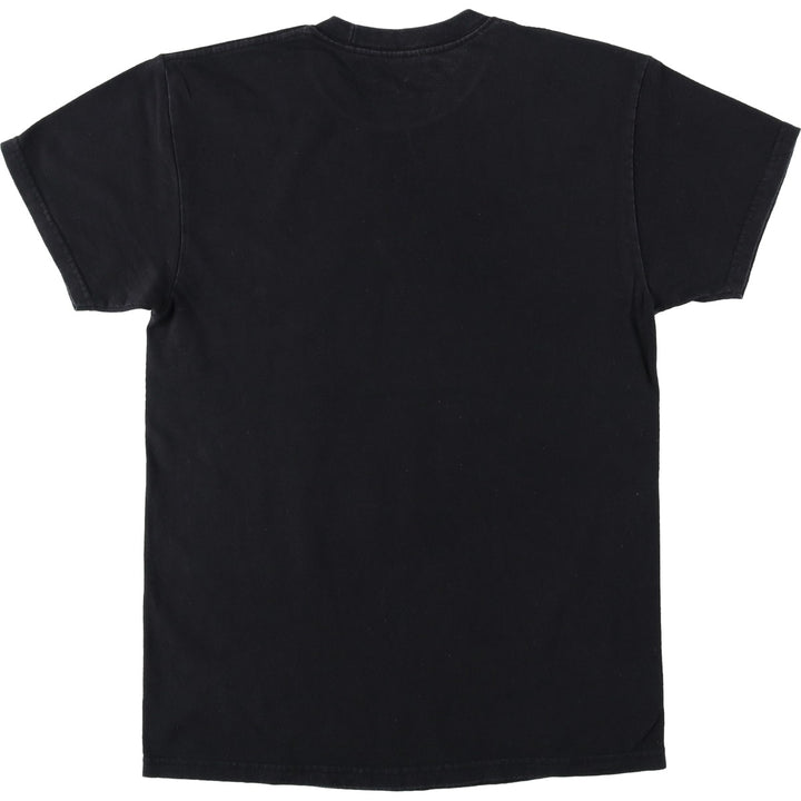 NARUTO Anime Character Print T-Shirt Men's M Size cotton black type Vintage Second Hand